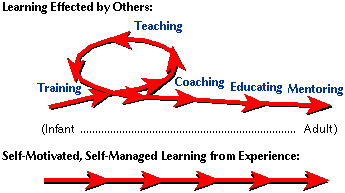 Others vs. Self-Managed Learning graphic